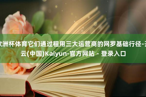 欧洲杯体育它们通过租用三大运营商的网罗基础行径-开云(中国)Kaiyun·官方网站 - 登录入口