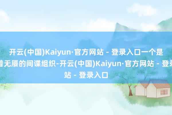 开云(中国)Kaiyun·官方网站 - 登录入口一个是充斥着无餍的间谍组织-开云(中国)Kaiyun·官方网站 - 登录入口