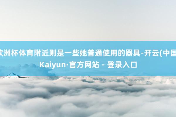 欧洲杯体育附近则是一些她普通使用的器具-开云(中国)Kaiyun·官方网站 - 登录入口