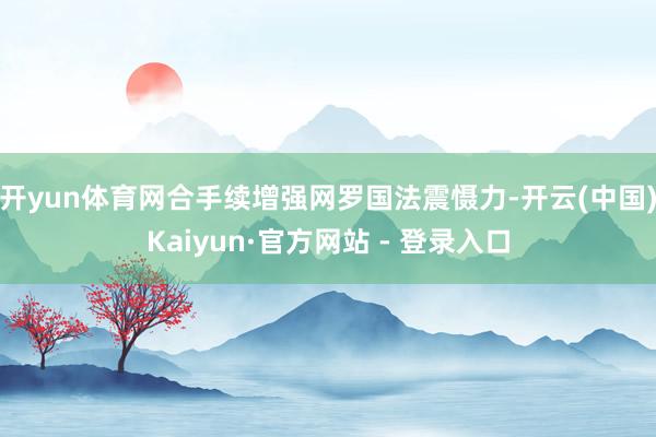 开yun体育网合手续增强网罗国法震慑力-开云(中国)Kaiyun·官方网站 - 登录入口