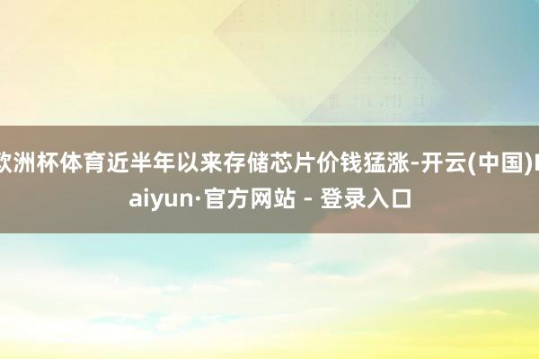 欧洲杯体育近半年以来存储芯片价钱猛涨-开云(中国)Kaiyun·官方网站 - 登录入口